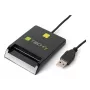 Techly I-CARD CAM-USB2TY2 išmaniųjų kortelių skaitytuvas Vidaus USB USB Type-A Juoda