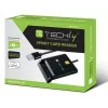 Techly I-CARD CAM-USB2TY2 išmaniųjų kortelių skaitytuvas Vidaus USB USB Type-A Juoda