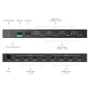 Techly IDATA HDMI-MX44 matricos perjungiklis AV matricos perjungiklis 4 W