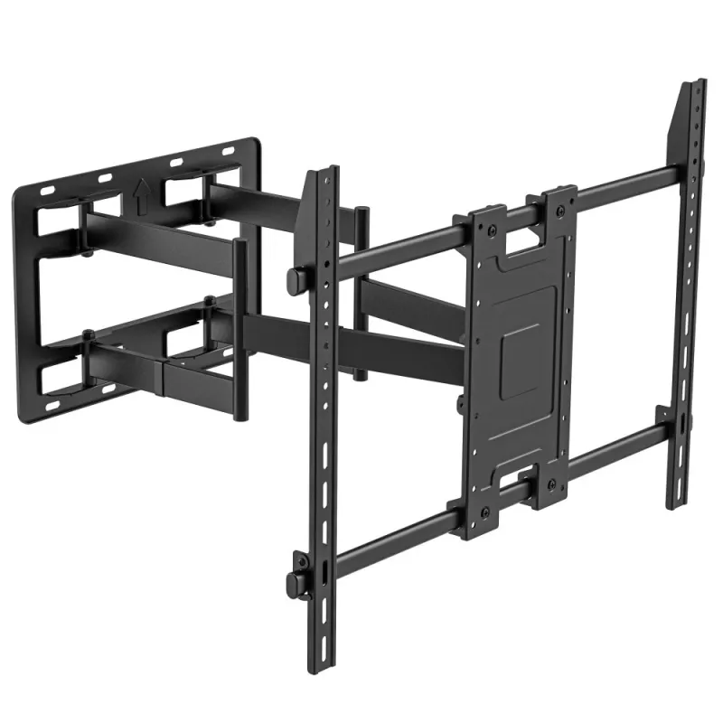 Techly sieninis laikiklis 55-100 colių Full-Motion LED LCD televizoriui, 300 x 300 mm, 900 x 600 mm, 0 - 7°, 120°, Plienas, Juoda