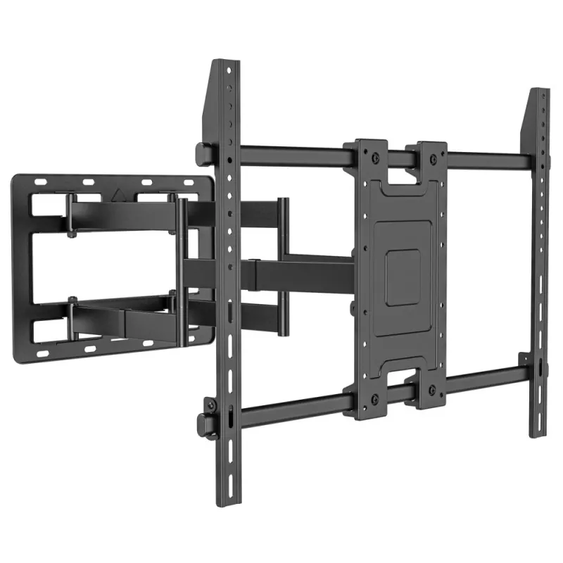 Techly sieninis laikiklis 55-100 colių Full-Motion LED LCD televizoriui, 300 x 300 mm, 900 x 600 mm, 0 - 7°, 120°, Plienas, Juoda
