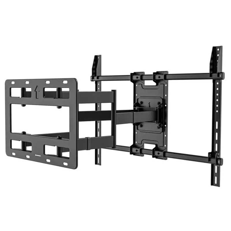 Techly sieninis laikiklis 55-100 colių Full-Motion LED LCD televizoriui, 300 x 300 mm, 900 x 600 mm, 0 - 7°, 120°, Plienas, Juoda