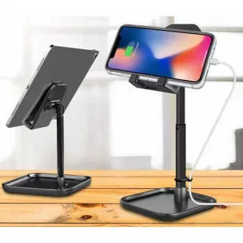 Techly I-SMART-STAND13 laikiklis Pasyvus laikiklis Mobilusis telefonas / išmanusis telefonas, Planšetė / UMPC Juoda