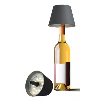 Techly I-LAMP-BOTTLE lempos gaubtas miegamajam, kavinei, valgomajam, viešbučiui, virtuvei, svetainei, restoranui juoda akrilnitrilo butadieno stireno (ABS), termoplastinės gumos (TPR)