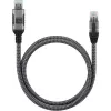 Techly ICOC U3A-RJ45-020 tinklo kabelis, sidabrinis, juodas 2 m Cat6 F/UTP (FTP)