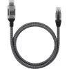 Techly ICOC U3A-RJ45-050 tinklo laidas, sidabrinis, juodas 5 m Cat6 F/UTP (FTP)