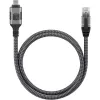 Techly ICOC U3C-RJ45-050 tinklo kabelis, sidabrinis, juodas 5 m Cat6 F/UTP (FTP)