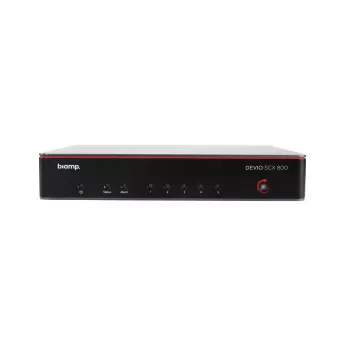 Biamp Devio SCX 800​, 48 kHz, 150 W, 100–240 V, Jungtinės Valstijos, 5A992, 206 mm
