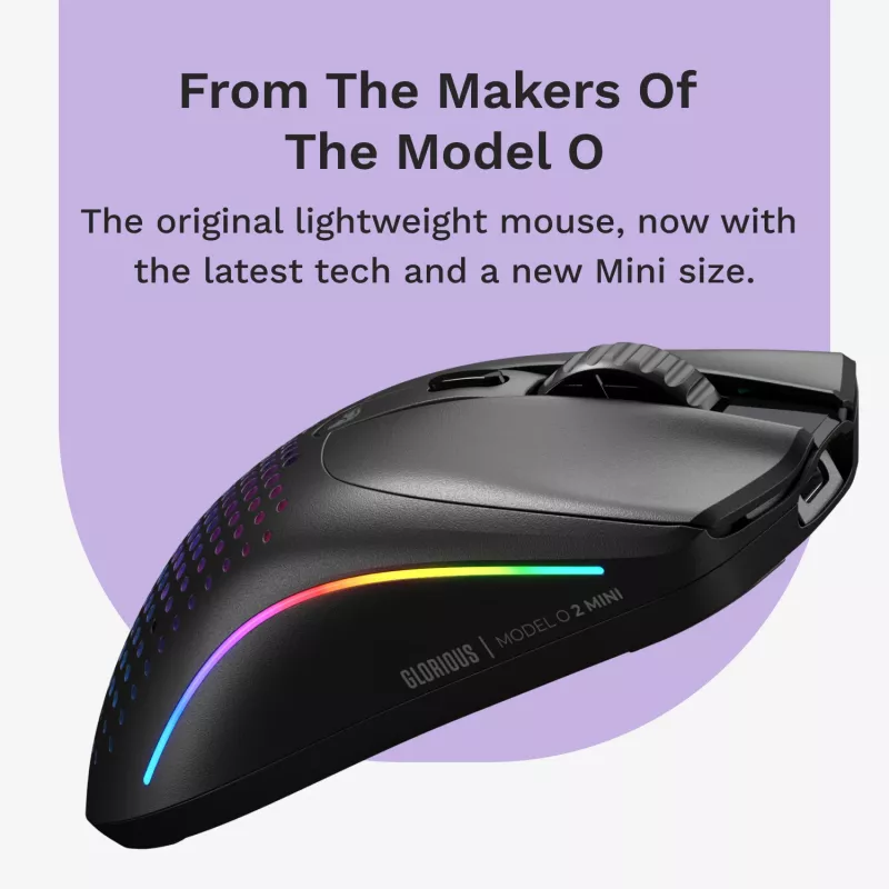 Glorious Gaming Glorious Model O 2 Mini Wireless - matinė juoda