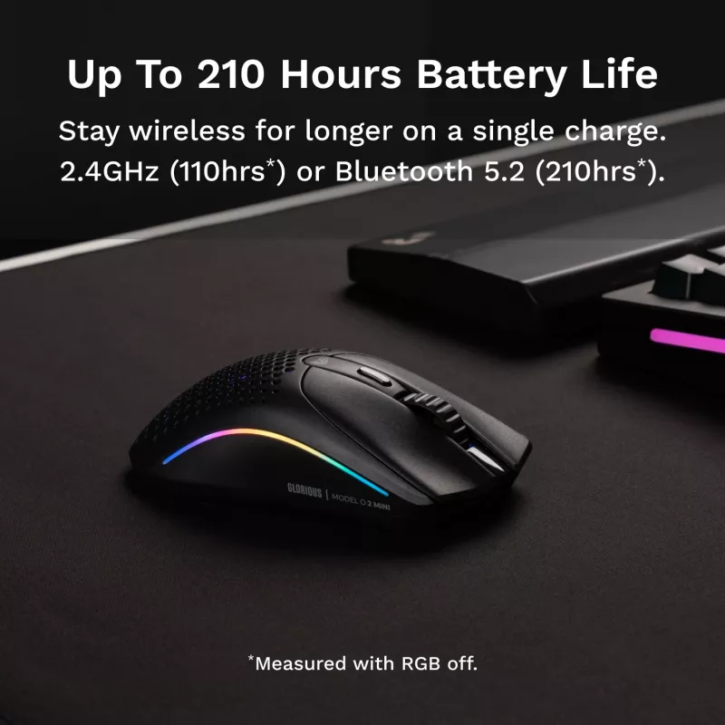 Glorious Gaming Glorious Model O 2 Mini Wireless - matinė juoda