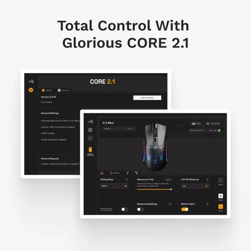 Glorious Gaming Glorious Model O 2 Mini Wireless - matinė juoda