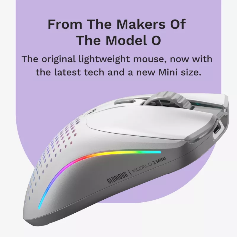 Glorious Gaming Glorious Model O 2 Mini Wireless - Matinė balta
