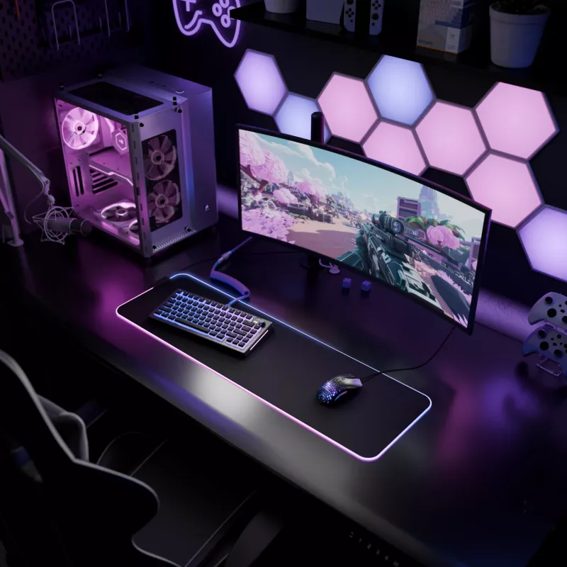 Glorious Gaming GLORIOUS pelė PAD 2 GLED - LARGE EXTENDED - JUODA