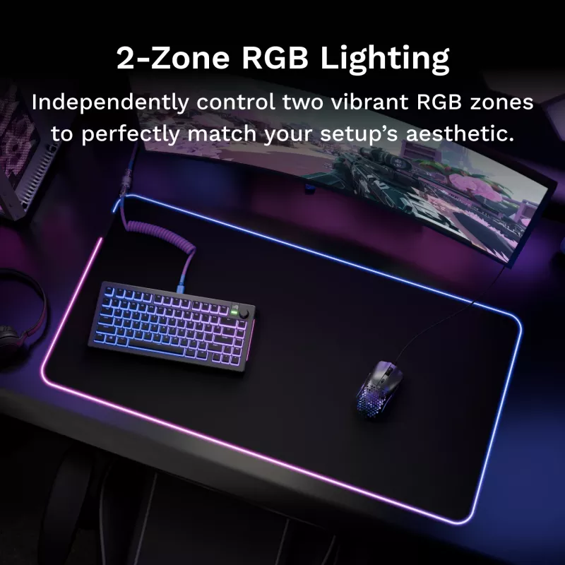 Glorious Gaming GLORIOUS pelė PAD 2 GLED - LARGE EXTENDED - JUODA