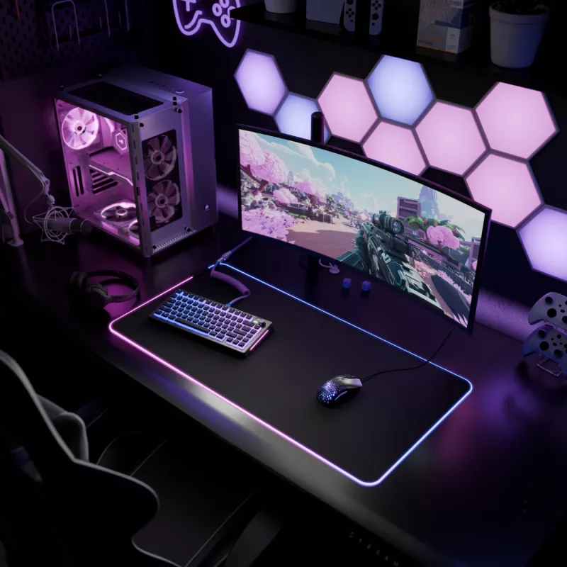 Glorious Gaming GLORIOUS pelė PAD 2 GLED - XXL- Juoda, Juoda