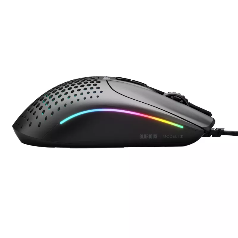 Glorious Gaming Glorious Model IV2 Wired - Juoda, dešiniarankė, optinė, USB Type-A, 26000 DPI, juoda