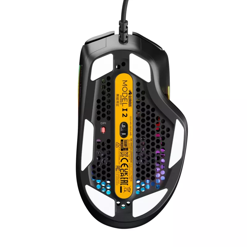 Glorious Gaming Glorious Model IV2 Wired - Juoda, dešiniarankė, optinė, USB Type-A, 26000 DPI, juoda