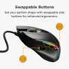 Glorious Gaming Glorious Model IV2 Wired - Juoda, dešiniarankė, optinė, USB Type-A, 26000 DPI, juoda