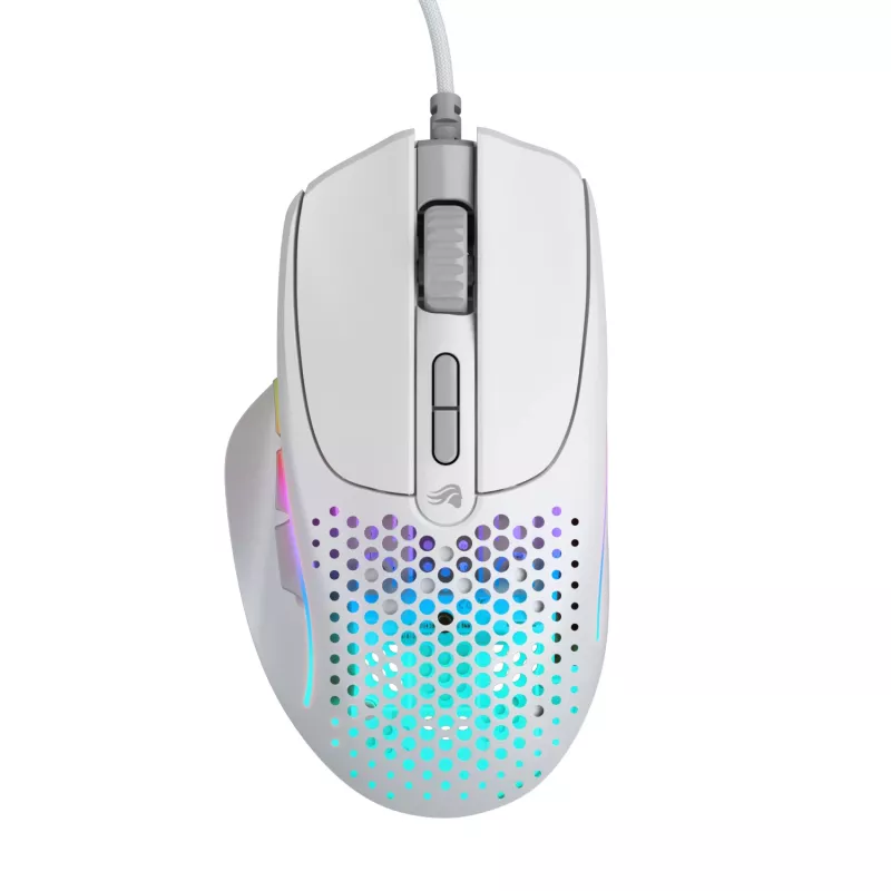 Glorious Gaming Glorious Model IV2 Wired – baltas, dešiniarankiams, optinė, USB Type-A, 26000 DPI, baltas