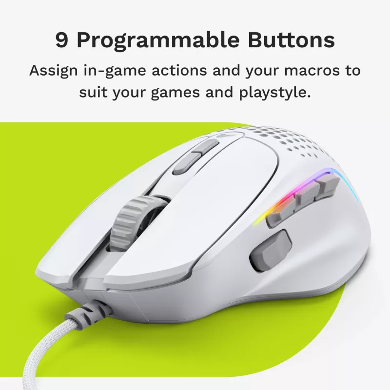 Glorious Gaming Glorious Model IV2 Wired – baltas, dešiniarankiams, optinė, USB Type-A, 26000 DPI, baltas