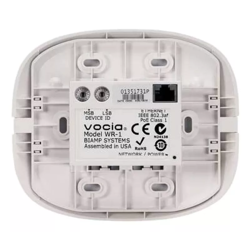 Biamp Vocia WR-1 nuotolinio valdymo pultas Laidinis Vaizdo konferencijų sistema Spaudžiami mygtukai