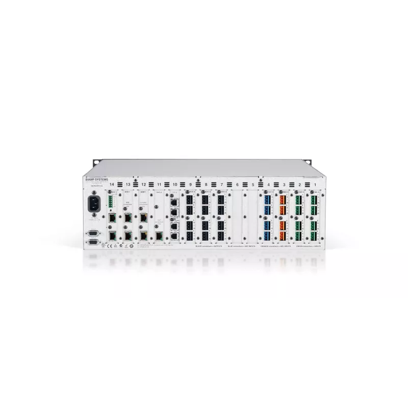Biamp Tesira SERVER-IO AVB, 8000 Ω, 200 Ω, juoda, metalinė, raudona, 3U, OLED, 20 - 20000 Hz