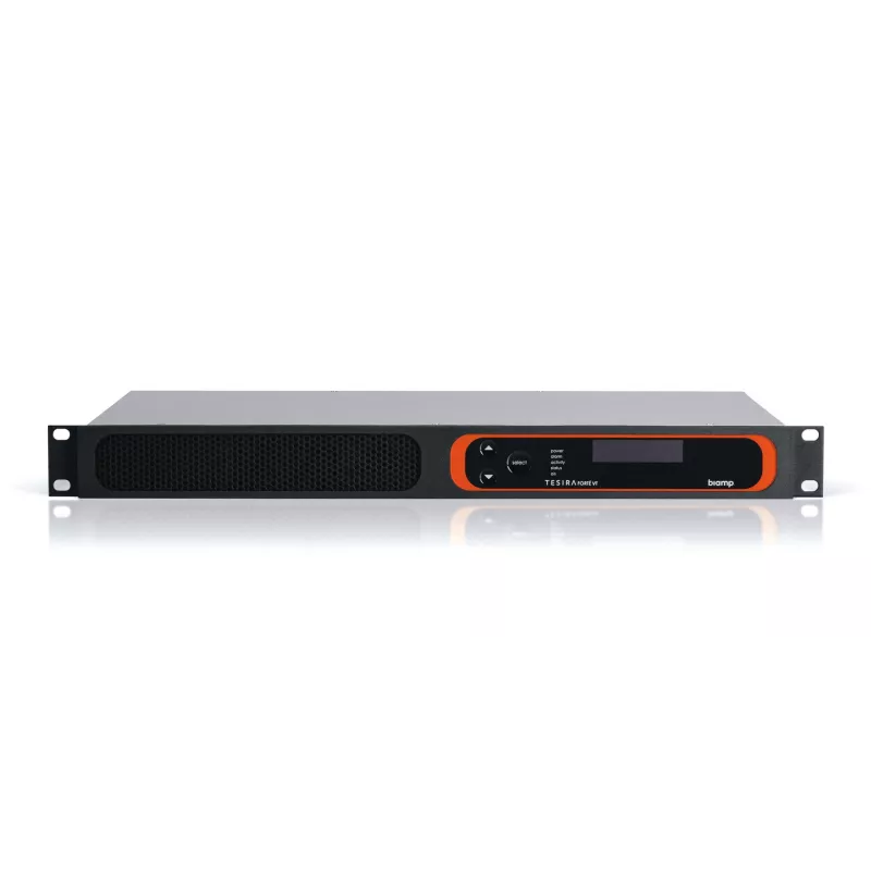 Biamp Tesira FORTÉ VT, 8000 Ω, 207 Ω, juoda, metalinė, 1U, OLED, 20 - 20000 Hz