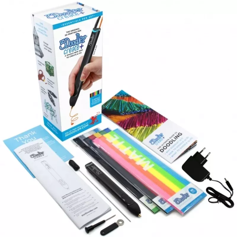 3Doodler FILAMENTAS 75 VNT. ABS 3 SPALVŲ AB-MONO-75 Juoda, Sidabrinė, Balta 2 g