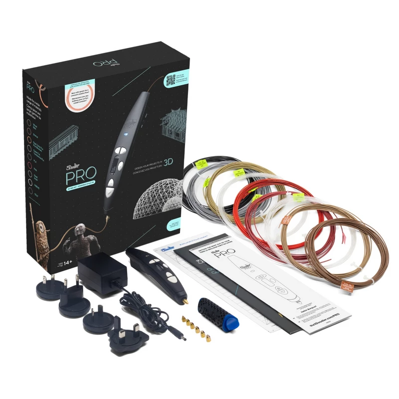 3Doodler „Pro III“ rinkinys 3D rašiklis, juodas