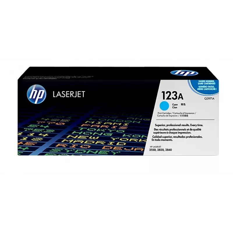 HP 123A dažų kasetė 1 vnt. Originali žalsvai mėlyna