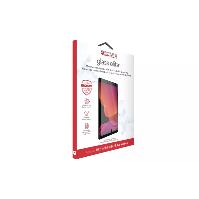 ZAGG Glass Elite+ Apple iPad 10,2 col. (7 ir 8 kartos) ekrano apsauga, 25,9 cm (10,2 col.), 45,36 g, 1 vnt.