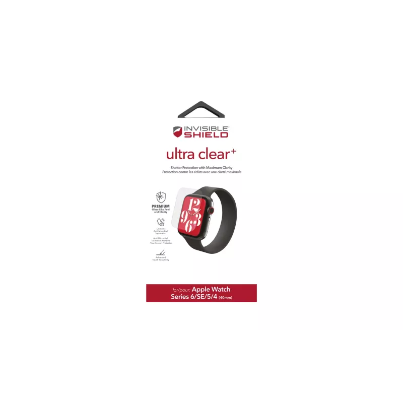 ZAGG InvisibleShield Ultra Clear+ Apple Watch Series 4/5/6/SE 40mm ekranas