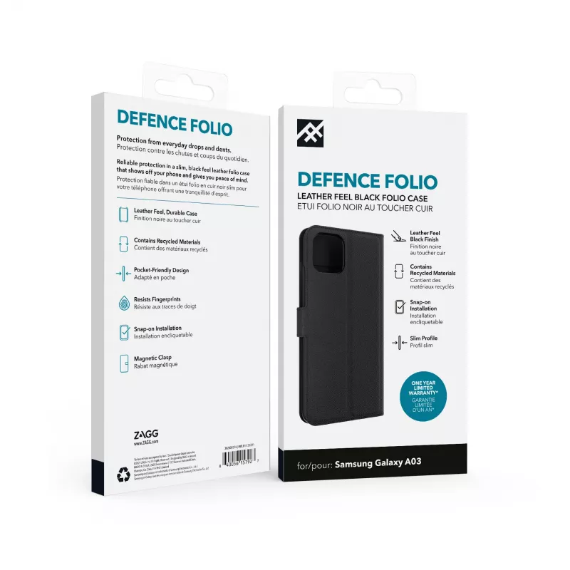 IFROGZ Defence Folio mobiliojo telefono dėklas 16,5 cm (6,5 inch) juodas
