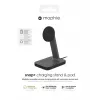 mophie UNV WRLS-snap+ stovas ir kilimėlis – juodi – ROC-EU, vidaus, kintamoji srovė, belaidis įkrovimas, juoda
