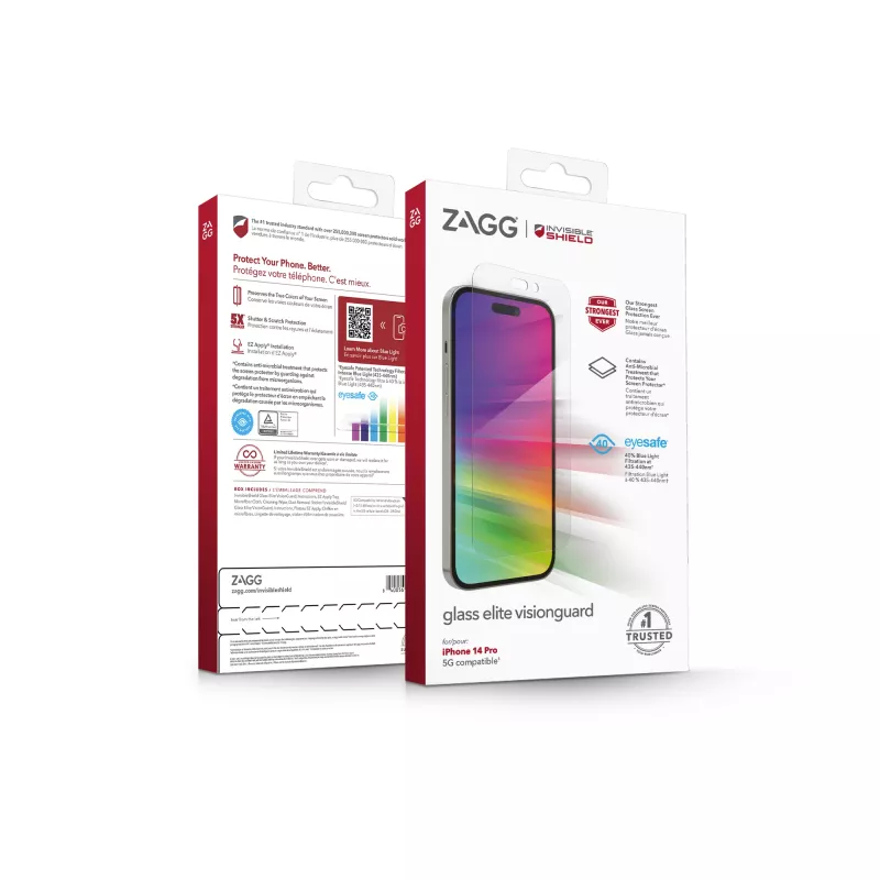 InvisibleShield Glass Elite VG AM Apple iPhone 14 Pro Case Friendly Screen