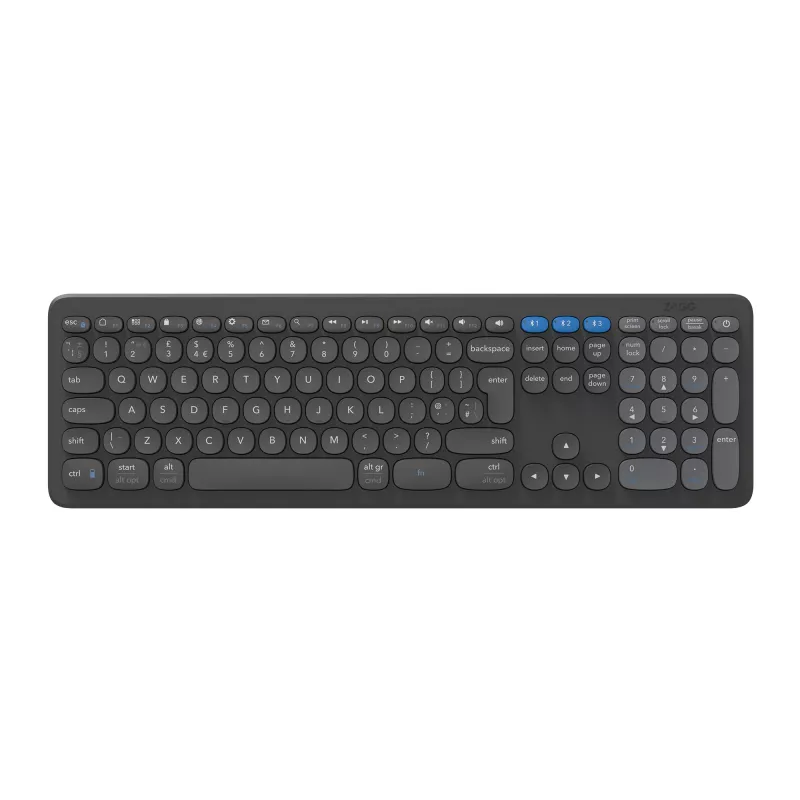 ZAGG Pro 17 klaviatūra universali Bluetooth QWERTY šiaurietiška juoda