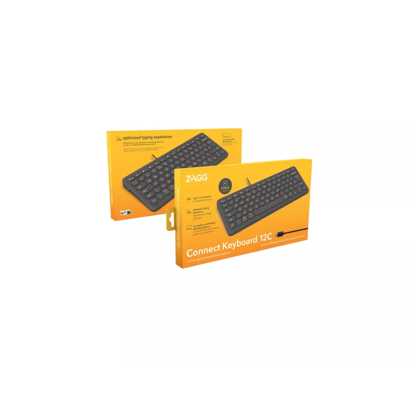 ZAGG Connect 12C klaviatūra universali USB QWERTY Nordic juoda