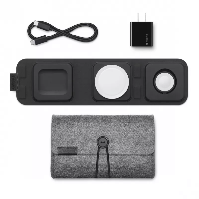 mophie 3-in-1 travel charger with MagSafe (2023), Indoor, USB, Wireless charging, Juoda