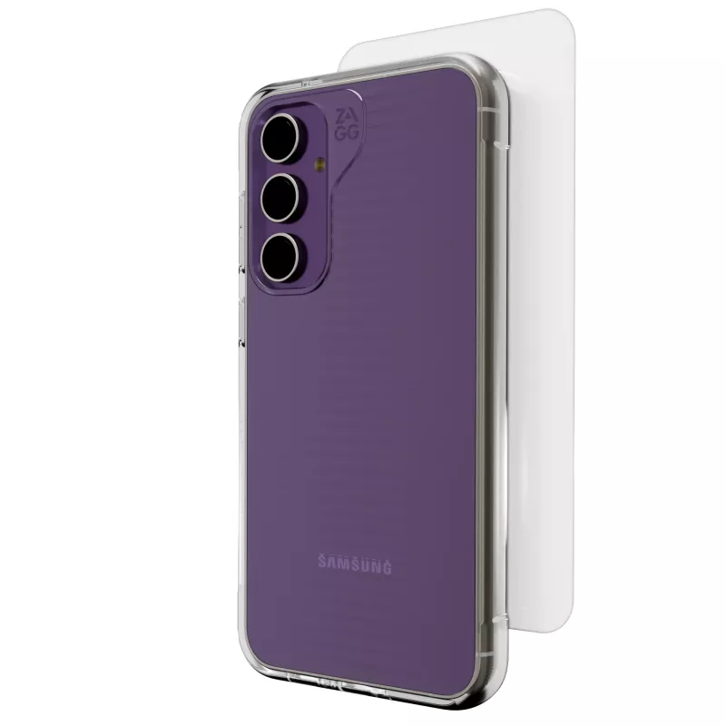ZAGG Luxe + Glass 360 For Galaxy S23 FE, Dėklas, Samsung, Galaxy S23 FE, 16,3 cm (6,4 colio), Skaidrus