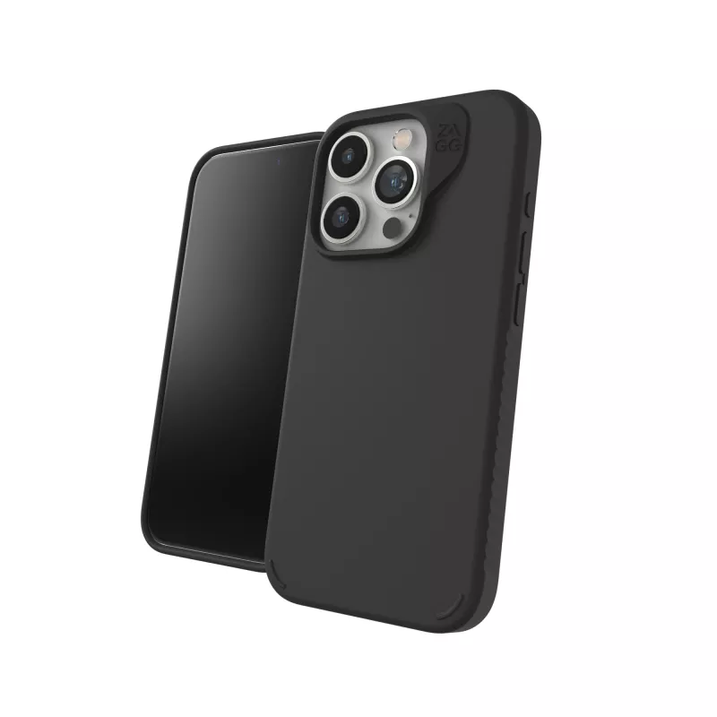 ZAGG Cases Manhattan Snap Apple iPhone 15 Pro Juoda EN/FR, Dėklas, Apple, iPhone 15 Pro, 15,5 cm (6,1 colio), Juoda