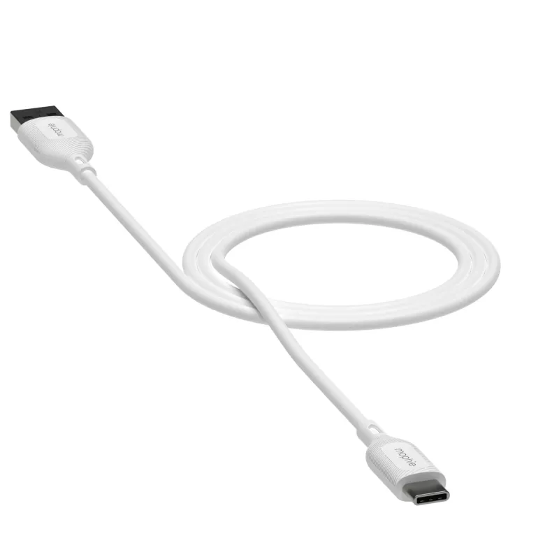 mophie essentials įkrovimo kabeliai | 1M USB kabelis USB 2.0 USB A USB C baltas