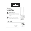mophie essentials įkrovimo kabeliai | 1M USB kabelis USB 2.0 USB A USB C baltas