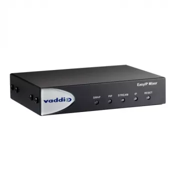 Vaddio EasyIP Mixer, 1920 x 1080 pikselių, 60 fps, 20 - 20000 Hz, 0,02%, juoda, CE, FCC, TAA