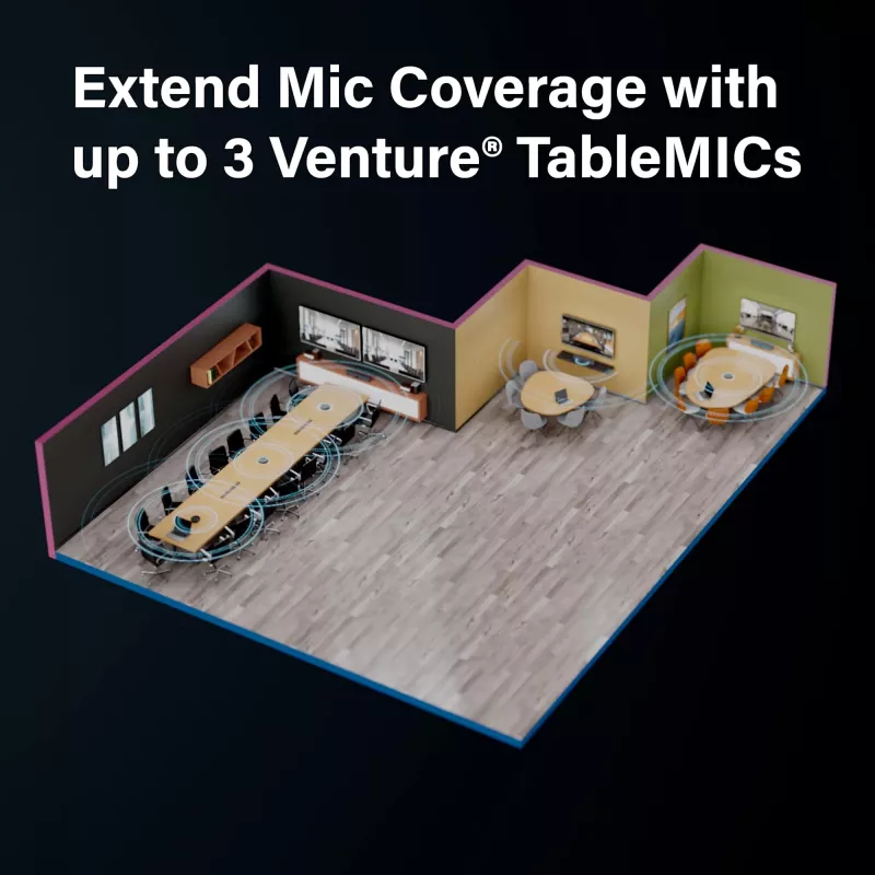 Vaddio Venture TableMIC pilkas konferencinis mikrofonas