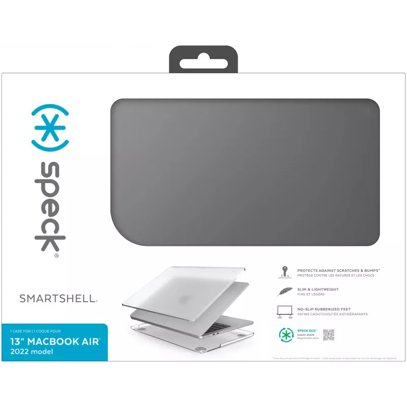 Speck SmartShell MacBook Air 13 M2 (2022) Obsidian, kietas dėklas, 33 cm (13 colių)