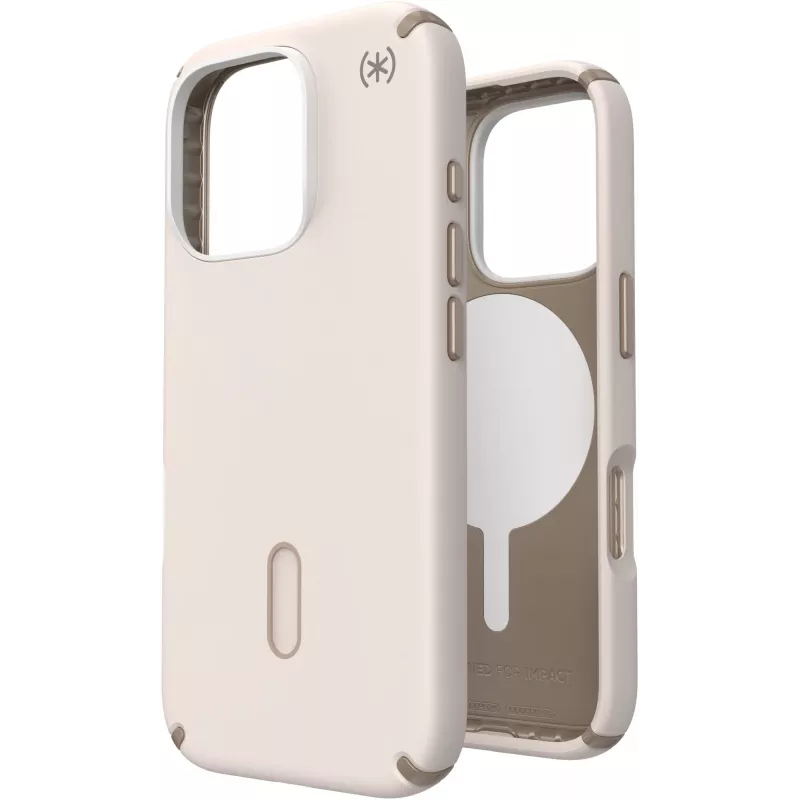 Speck Presidio2 Pro + ClickLock Apple iPhone 16 Pro Bleached Bone - su Microban įmaute