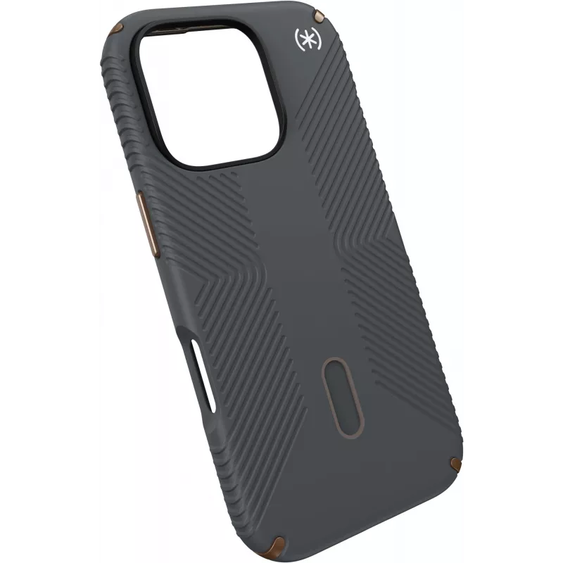 Speck Presidio2 Grip + ClickLock Apple iPhone 16 Pro Anglies pilka – su Microban