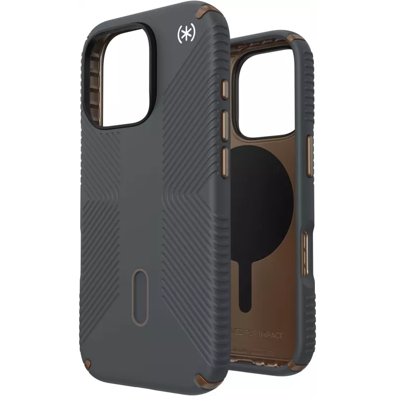 Speck Presidio2 Grip + ClickLock Apple iPhone 16 Pro Anglies pilka – su Microban