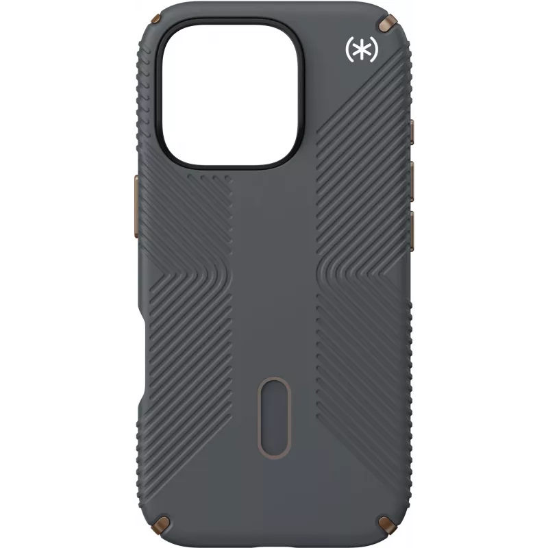 Speck Presidio2 Grip + ClickLock Apple iPhone 16 Pro Anglies pilka – su Microban