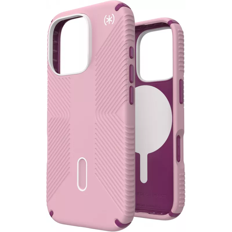 Speck Presidio2 Grip + ClickLock Apple iPhone 16 Pro Wednesday Pink - su Microban